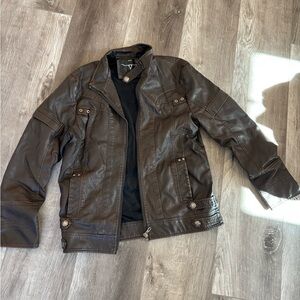 Men's Brown Leather Jacket